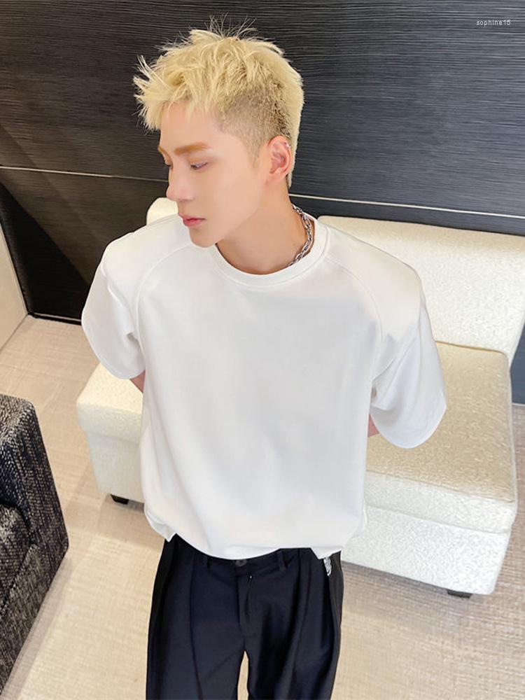 Men's T Shirts Style Korean Menswear T-shirt Solid Color O-Neck Short Sleeve Shoulder Pads Casual Loose 2023 Summer 2A1932, Black
Men's T Shirts Style Korean Menswear T-shirt Solid Color O-Neck Short Sleeve Shoulder Pads Casual Loose 2023 Summer 2A1932, Black