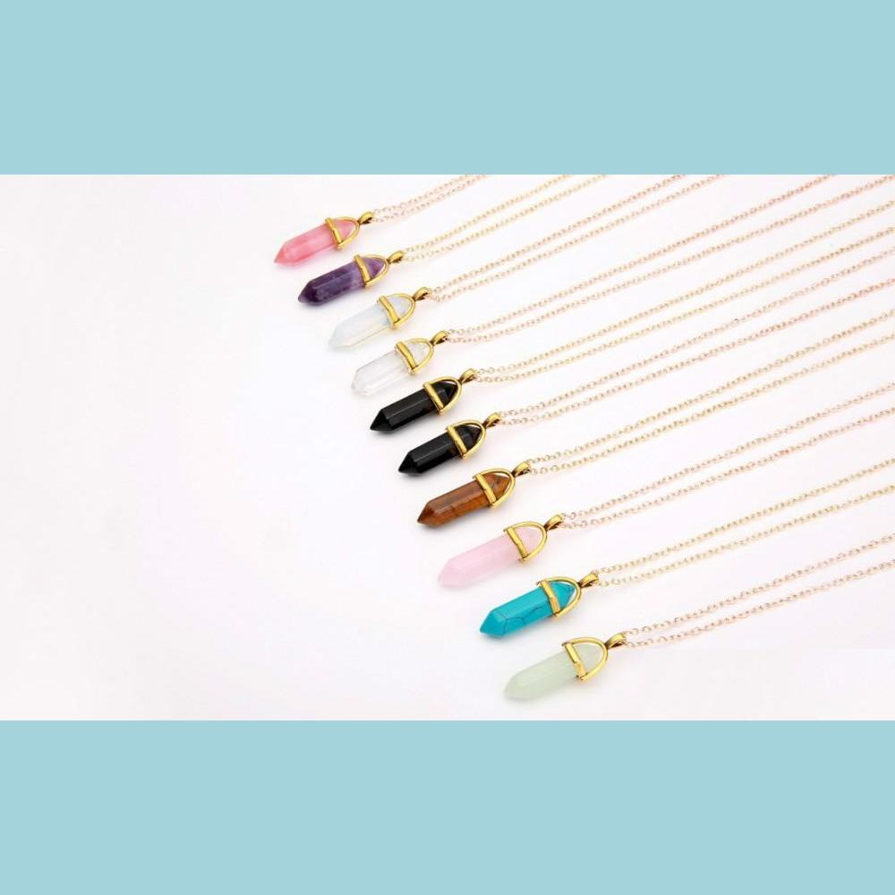 Beaded Necklaces Hexagon Prism Pendant Necklaces New Fashion Natural Crystal Mticolor Snake Chain Necklace Long Drop Delivery 2022 J Dheqs
Beaded Necklaces Hexagon Prism Pendant Necklaces New Fashion Natural Crystal Mticolor Snake Chain Necklace Long Drop Delivery 2022 J Dheqs