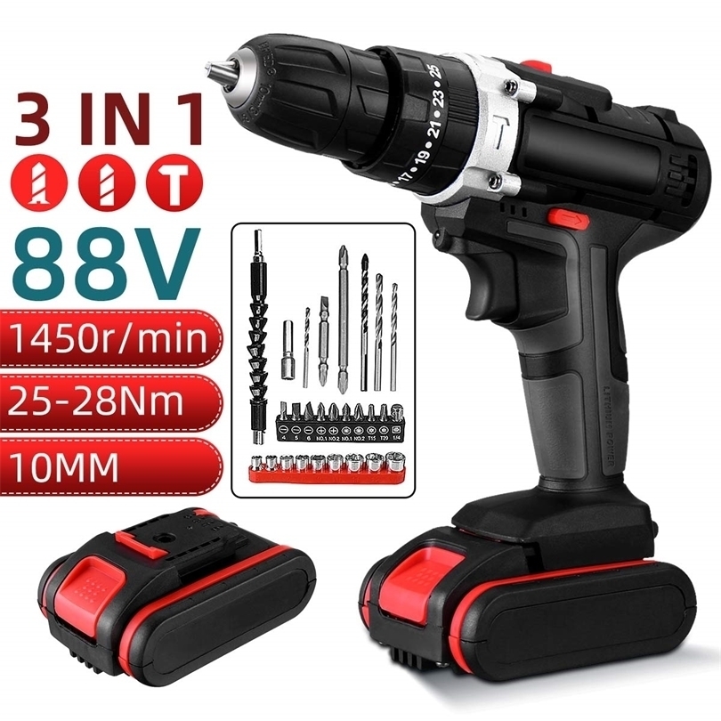 Electric Drill Drillpro 88VF 3 in 1 Electric Drill Screwdriver 2 Speed 253 Torque Driver Power Tool Set with 6000mAh Battery Drill
Electric Drill Drillpro 88VF 3 in 1 Electric Drill Screwdriver 2 Speed 253 Torque Driver Power Tool Set with 6000mAh Battery Drill