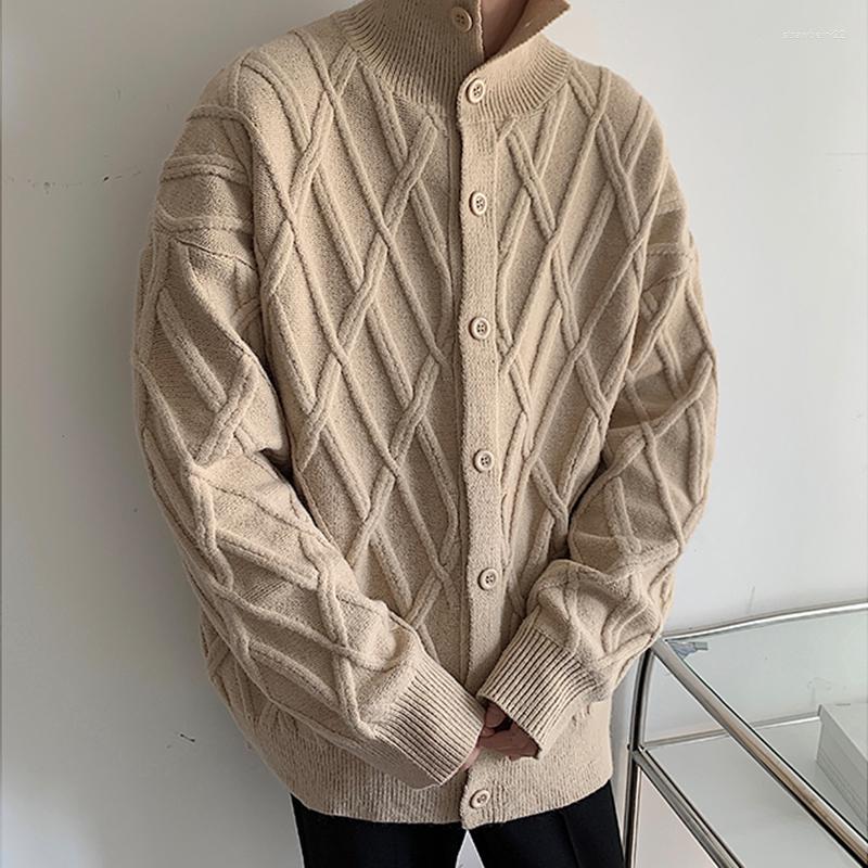 Men's Jackets ZCSMLL Autumn And Winter Rhombic Cardigan Sweater Men's Loose Versatile Casual Stand Collar Solid Color Knitted Jacket, Black
Men's Jackets ZCSMLL Autumn And Winter Rhombic Cardigan Sweater Men's Loose Versatile Casual Stand Collar Solid Color Knitted Jacket, Black