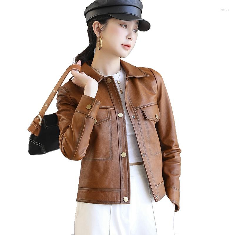 Women's Leather Genuine Real Sheepskin Suede Jacket Spring Autumn Women Coat Moto Suit Outerwear Garment LF21008ND, Black
Women's Leather Genuine Real Sheepskin Suede Jacket Spring Autumn Women Coat Moto Suit Outerwear Garment LF21008ND, Black
