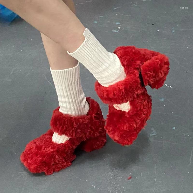 Dress Shoes Autumn Winter Plush High Heels 2022 Women Square Head Fashion Thick Bottom Mary Jane Shoe Buckle Strap All-match Pumps Female, Picture shown
Dress Shoes Autumn Winter Plush High Heels 2022 Women Square Head Fashion Thick Bottom Mary Jane Shoe Buckle Strap All-match Pumps Female, Picture shown