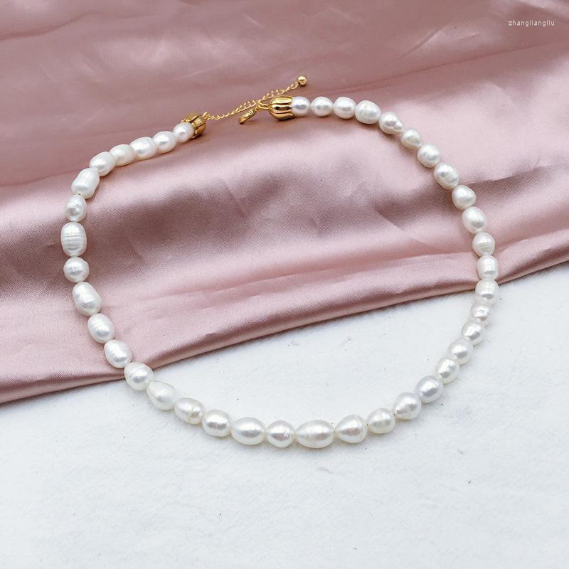 Pendant Necklaces 2022 Abstract Freshwater Pearl Necklace White Cultured