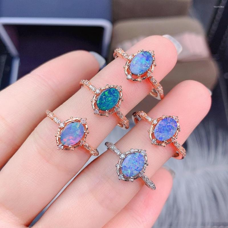 Cluster Rings Natural Australia Fire Opal Ring 925 Sterling Silver Rose Gold Jewelry Oval 5x7mm Engagement Promise
Cluster Rings Natural Australia Fire Opal Ring 925 Sterling Silver Rose Gold Jewelry Oval 5x7mm Engagement Promise