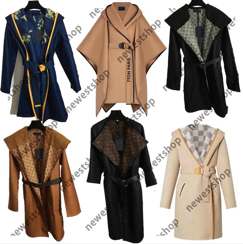 Mix order Autumn womens wool overcoat Designer Coats Women Jacket classical letter Print Woolen Material Hooded Cloak Coat lady Long Trench Coats
Mix order Autumn womens wool overcoat Designer Coats Women Jacket classical letter Print Woolen Material Hooded Cloak Coat lady Long Trench Coats