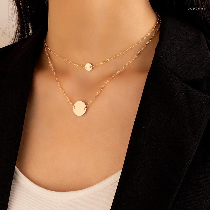 Choker HuaTang Trendy Design Circle Double Layer Necklace For Women Boho Lovely Simple Geometry Wedding Party Jewelry Gifts 21040
Choker HuaTang Trendy Design Circle Double Layer Necklace For Women Boho Lovely Simple Geometry Wedding Party Jewelry Gifts 21040