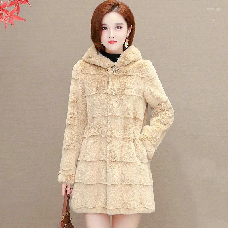 Women' Fur 2022 Fashion Autumn Winter Coat Women' Clothing Premium Faux Mid-length Loose Hooded Thickened Elegant Women Coats, White
Women' Fur 2022 Fashion Autumn Winter Coat Women' Clothing Premium Faux Mid-length Loose Hooded Thickened Elegant Women Coats, White