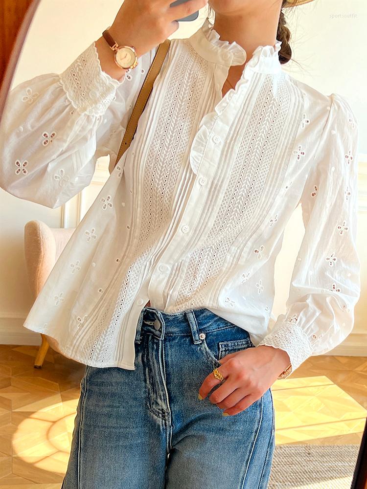 Women' Blouses GypsyLady Elegant Chic Blouse Shirt Women Cotton White Hollow Out Embroidery Autumn Spring Long Sleeve Casual Ladies Tops
Women' Blouses GypsyLady Elegant Chic Blouse Shirt Women Cotton White Hollow Out Embroidery Autumn Spring Long Sleeve Casual Ladies Tops