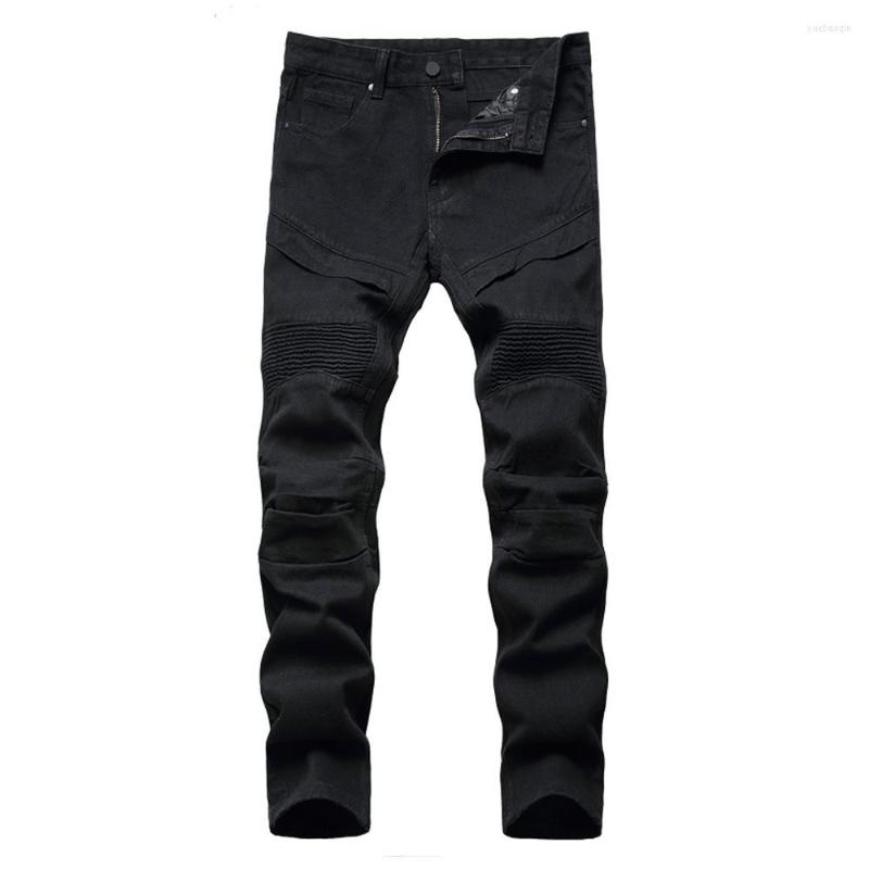Men's Jeans Men's Biker Black White Pleated Denim Pants Plus Size Slim Straight Classic Trousers
Men's Jeans Men's Biker Black White Pleated Denim Pants Plus Size Slim Straight Classic Trousers