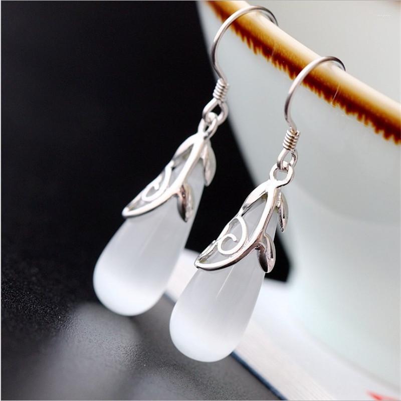 Dangle Earrings Forest Simple Round White Opal Golden Small Girl Korean Water Drop Silver
Dangle Earrings Forest Simple Round White Opal Golden Small Girl Korean Water Drop Silver
