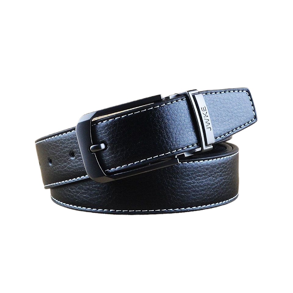 JK men's belt head layer cowhide business pin buckle belt hundred trendy casual Korean version, Black
JK men's belt head layer cowhide business pin buckle belt hundred trendy casual Korean version, Black