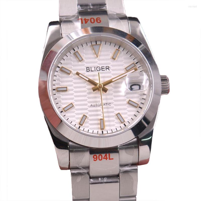 Wristwatches 36mm / 40mm Sapphire Glass Watches Luminous NH35 Solid Steel Mechanical Automatic Mans Watch
Wristwatches 36mm / 40mm Sapphire Glass Watches Luminous NH35 Solid Steel Mechanical Automatic Mans Watch