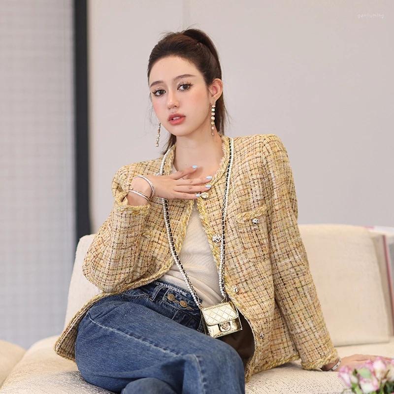 Women' Jackets Autumn Women Vintage Tweed Jacket Yellow Plaid Outerwear & Coats Female Overcoat Fashion Coat Channel
Women' Jackets Autumn Women Vintage Tweed Jacket Yellow Plaid Outerwear & Coats Female Overcoat Fashion Coat Channel