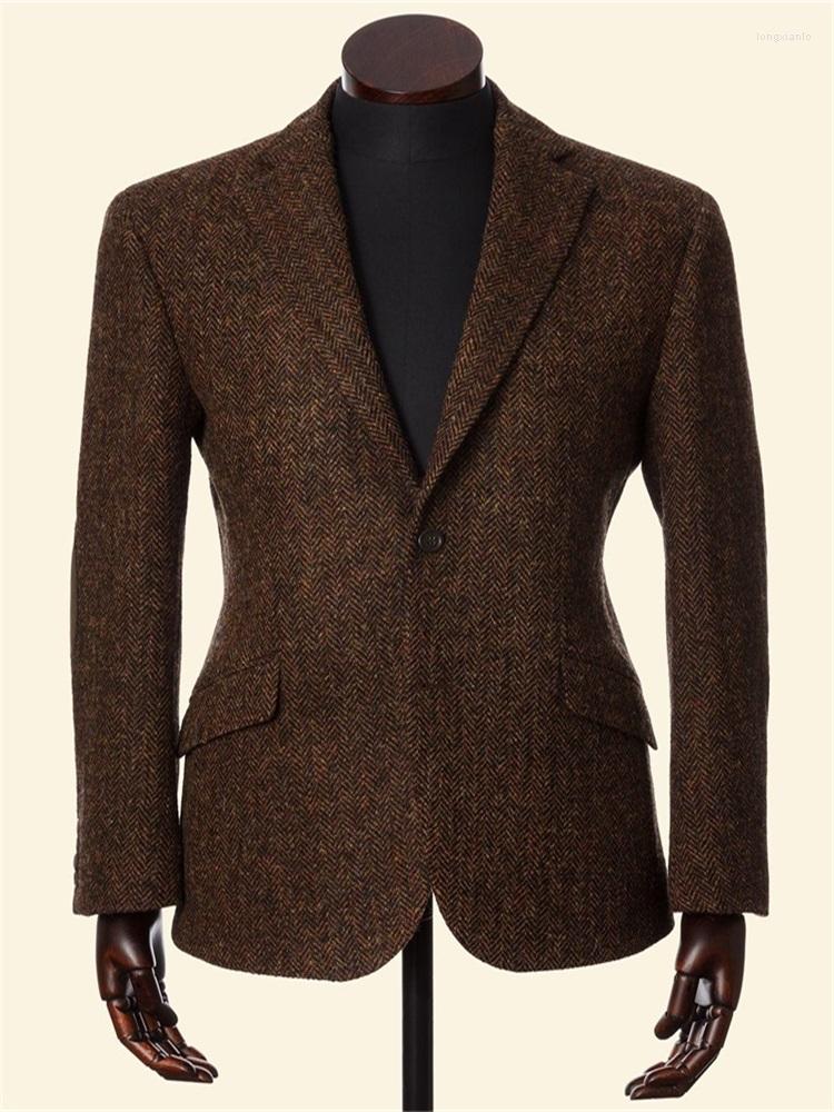 Men's Suits Winter Vintage Brown Tweed Man Suit Herringbone Mens Jacket Skinny Blazer Male Clothing Classic Coat Custom Made Costume Hombre, Auburn
Men's Suits Winter Vintage Brown Tweed Man Suit Herringbone Mens Jacket Skinny Blazer Male Clothing Classic Coat Custom Made Costume Hombre, Auburn