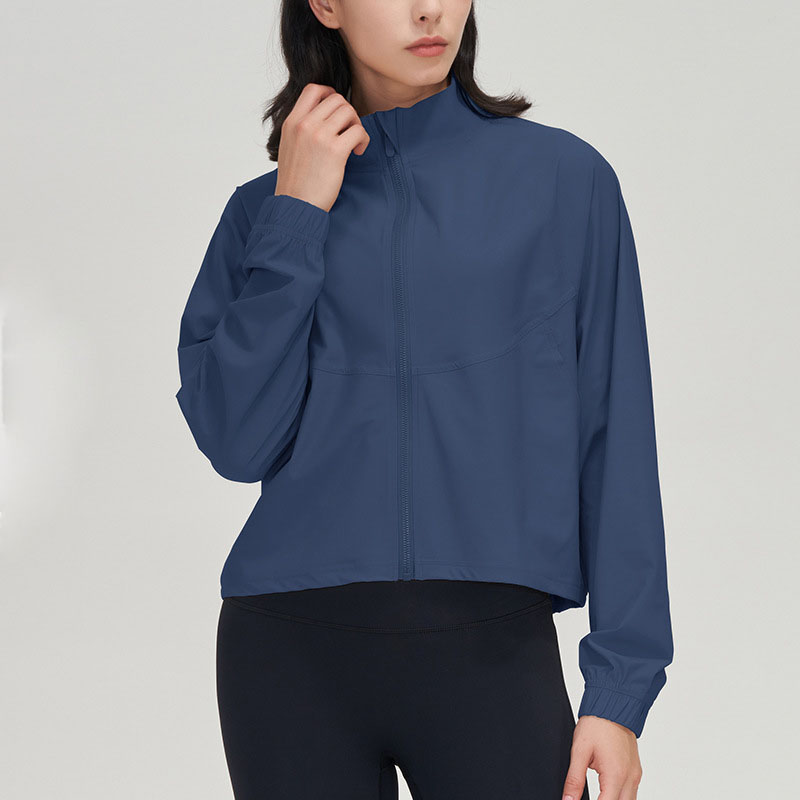 Women's zipper casual fitness outfit coat loose running long sleeve yoga suit top sun protection windproof fast drying sports top VELAFEEL, Ink blue
Women's zipper casual fitness outfit coat loose running long sleeve yoga suit top sun protection windproof fast drying sports top VELAFEEL, Ink blue