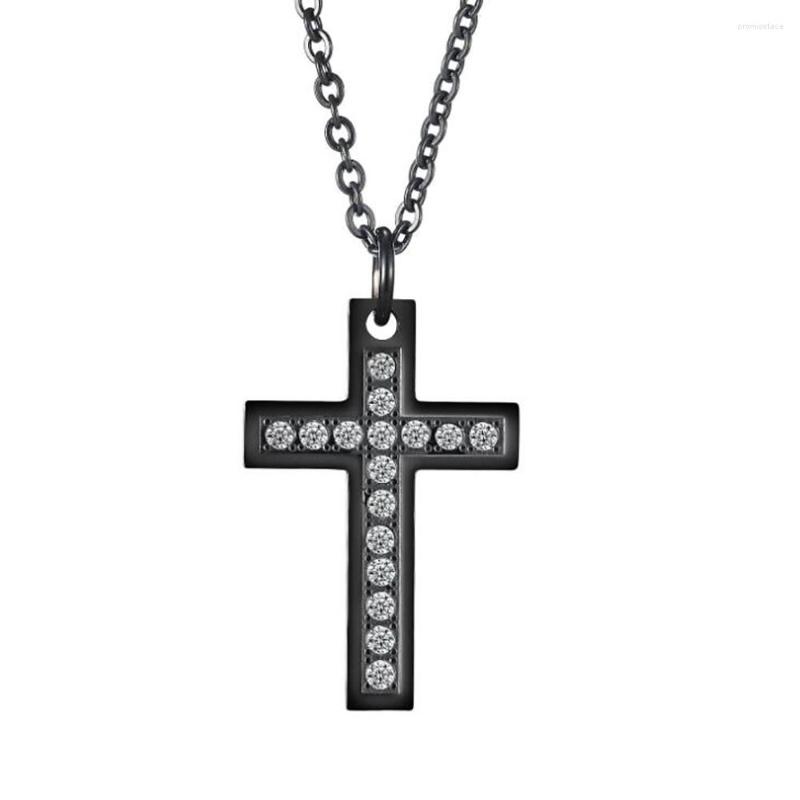 Chains Stainless Steel Black Cubic Zirconia Cross Christ Religious Men Pendant Necklace Jewelry Gift For Him With Chain
Chains Stainless Steel Black Cubic Zirconia Cross Christ Religious Men Pendant Necklace Jewelry Gift For Him With Chain