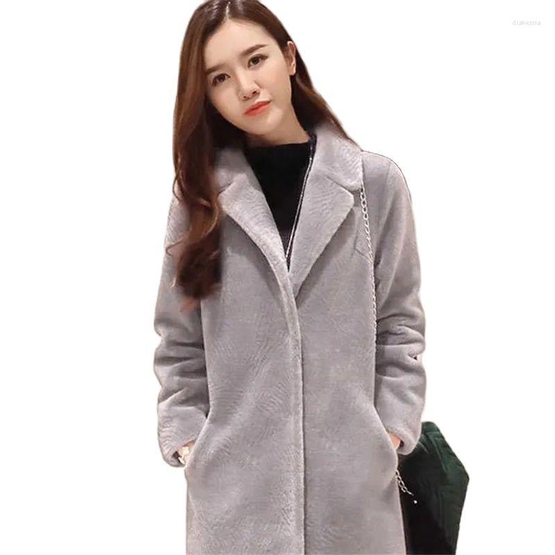 Women' Fur Fall/winter Women Sheep Shearing Loose Coat Casual Korean Mid-length Mink Imitation Thickening Jacket A920, Ivory
Women' Fur Fall/winter Women Sheep Shearing Loose Coat Casual Korean Mid-length Mink Imitation Thickening Jacket A920, Ivory