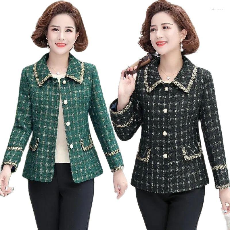 Women's Suits 2022 Spring Autumn Fashion Middle-aged Mother Short Suit Jacket Single-Breasted Lapel Slim Female Blazer Coat, Green
Women's Suits 2022 Spring Autumn Fashion Middle-aged Mother Short Suit Jacket Single-Breasted Lapel Slim Female Blazer Coat, Green