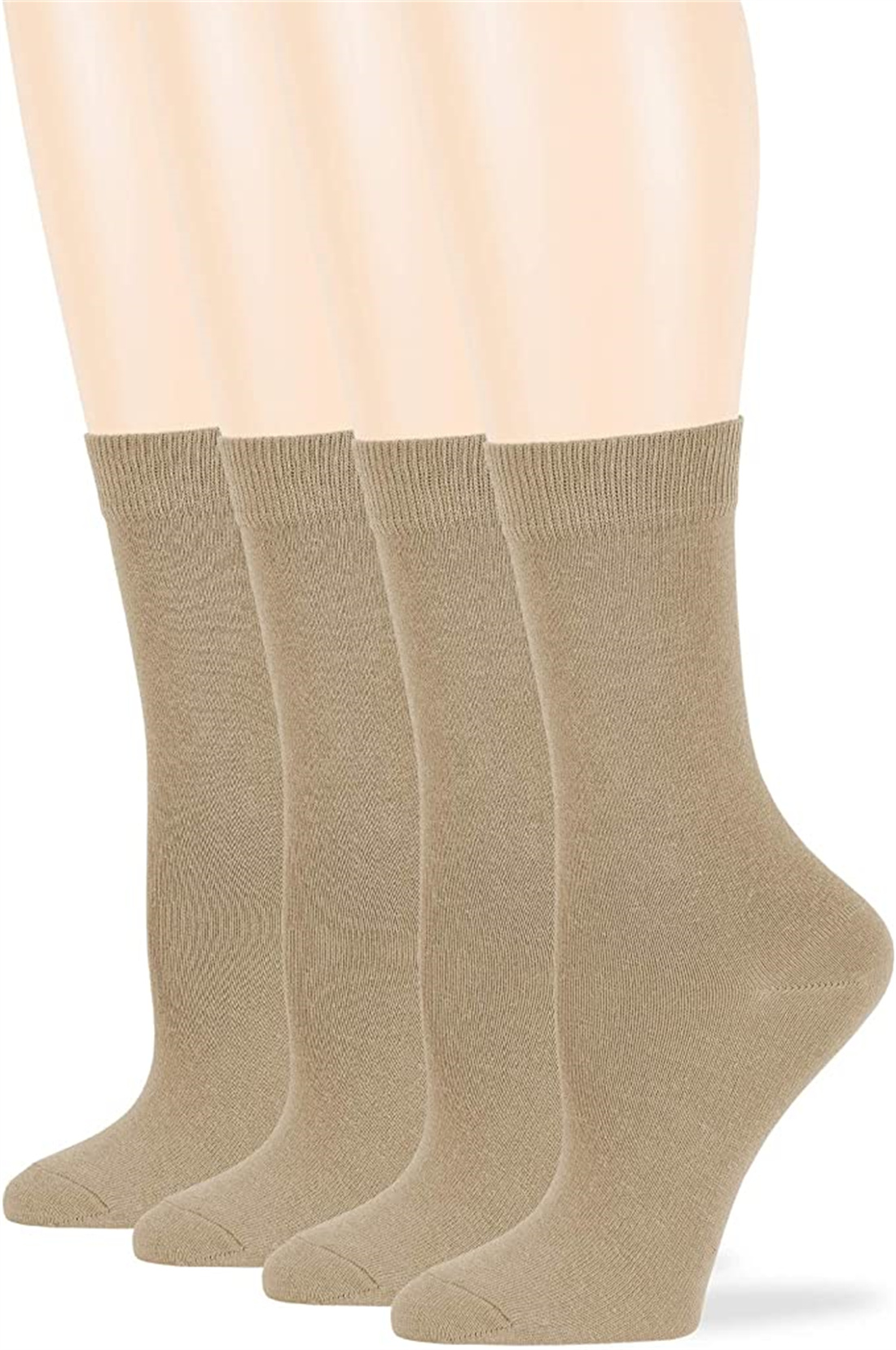 Women's Cotton Dress Socks - 4 Pack L/M - Solid Assorted Crew Calf Black Brown Blue Grey Beige Khaki Olive Green, Multi
Women's Cotton Dress Socks - 4 Pack L/M - Solid Assorted Crew Calf Black Brown Blue Grey Beige Khaki Olive Green, Multi