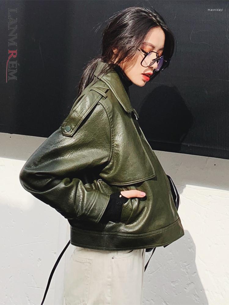 Women' Leather LANMREM Short Coats Women' 2022 Autumn Cool PU Lapel Zipper Female Streetwear Top Clothing 2M415, Black
Women' Leather LANMREM Short Coats Women' 2022 Autumn Cool PU Lapel Zipper Female Streetwear Top Clothing 2M415, Black