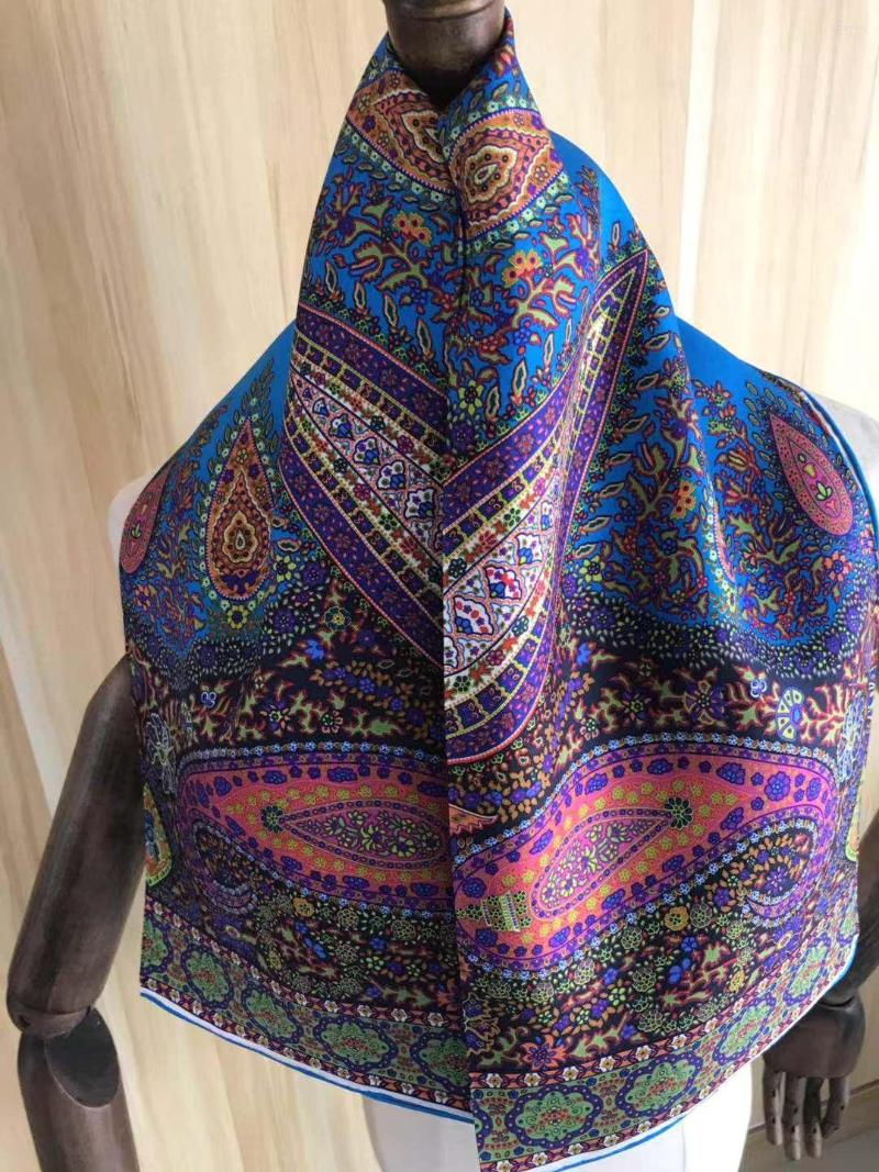 Scarves 2022 Arrival Fashion Elegant Purple Paisley Silk Scarf 90 Cm Square Shawl Twill Wrap For Women Lady Girl
Scarves 2022 Arrival Fashion Elegant Purple Paisley Silk Scarf 90 Cm Square Shawl Twill Wrap For Women Lady Girl