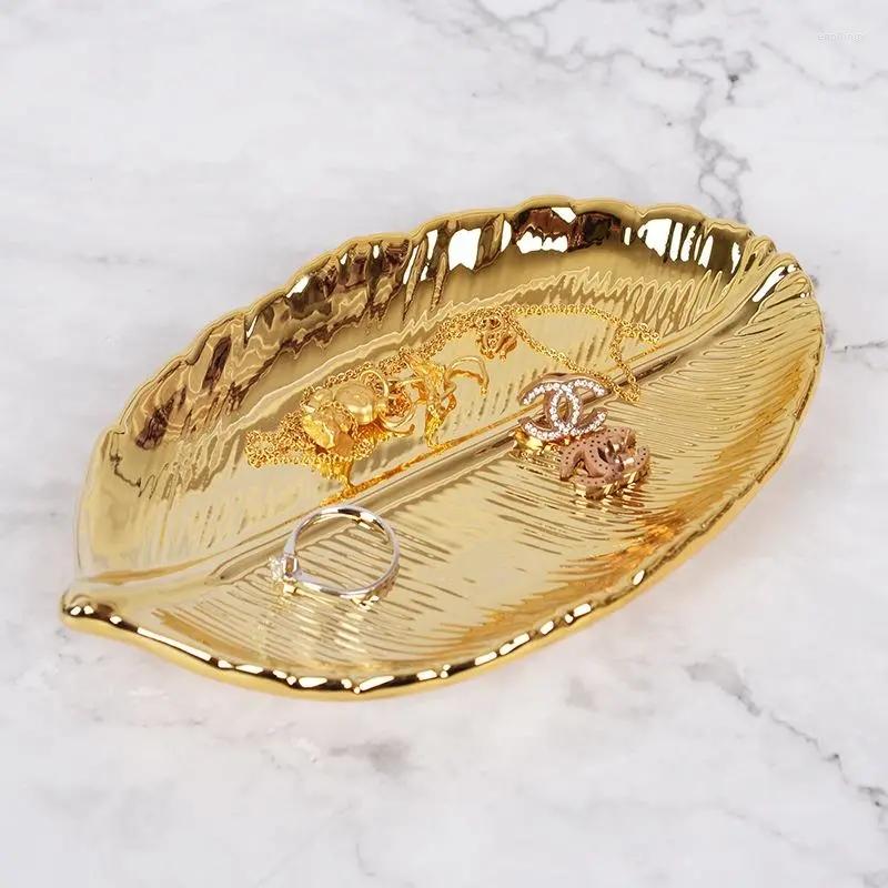 Jewelry Pouches Golden Tree Leaf Ceramic Storage Tray Simple Earrings Necklace Bracelet Ring Organizer Gift Women
Jewelry Pouches Golden Tree Leaf Ceramic Storage Tray Simple Earrings Necklace Bracelet Ring Organizer Gift Women