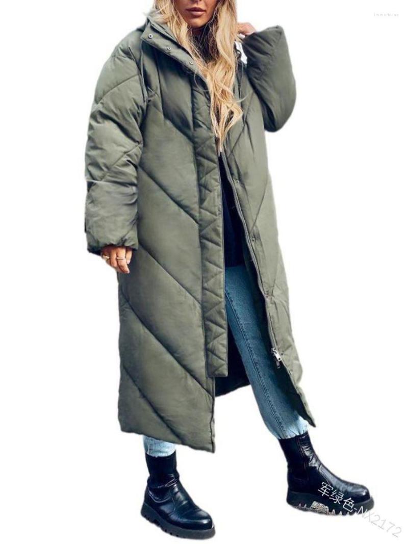 Women' Trench Coats Autumn Winter Hooded Cotton Jacket Long Sleeve Women 2022 Solid Color Quilted Zipper Coat Female Parka, Brown
Women' Trench Coats Autumn Winter Hooded Cotton Jacket Long Sleeve Women 2022 Solid Color Quilted Zipper Coat Female Parka, Brown
