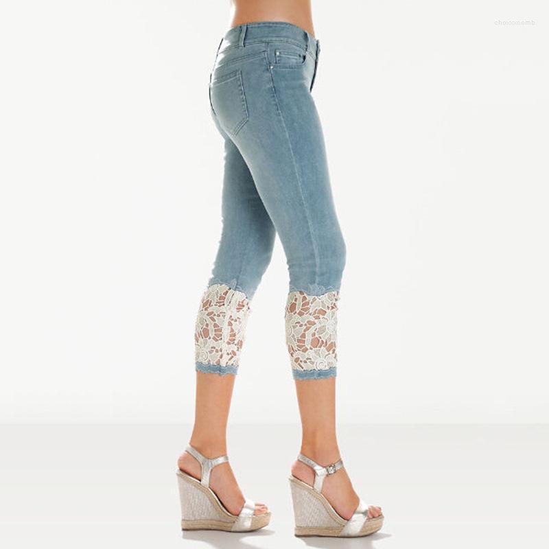 Women' Jeans Women' Fashion Women Slim Causal Mid-Calf Skinny Lace Patchwork Stretchy Middle Waist Pocket Denim Pants, Black
Women' Jeans Women' Fashion Women Slim Causal Mid-Calf Skinny Lace Patchwork Stretchy Middle Waist Pocket Denim Pants, Black