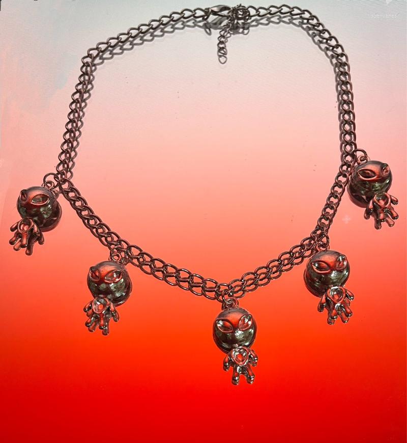 Chains Fashion Charm Funny Alien Pendant Necklace For Women Men Unisex Trendy Vintage Punk Streetstyle Statement Jewelry 2000s
Chains Fashion Charm Funny Alien Pendant Necklace For Women Men Unisex Trendy Vintage Punk Streetstyle Statement Jewelry 2000s