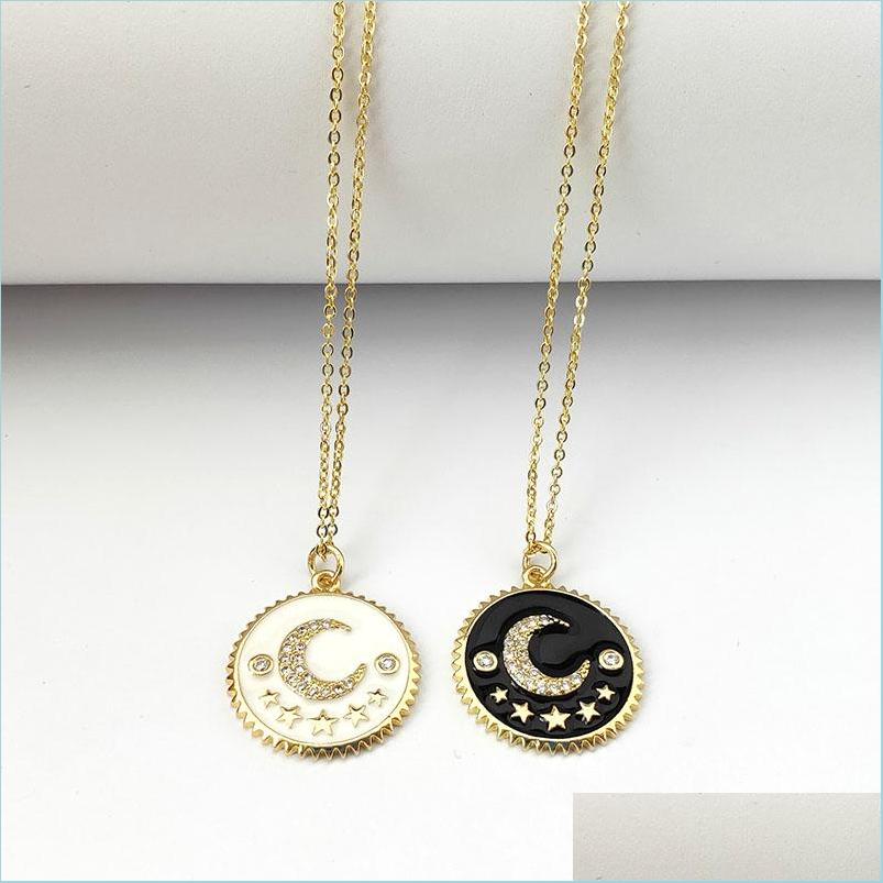 Pendant Necklaces High Quality Filled Enamel Cz Micro Pave Moon Jewelry Round Pendant Fashion Women Girls Necklaces Nk471 Drop Deliv Dhtm0
Pendant Necklaces High Quality Filled Enamel Cz Micro Pave Moon Jewelry Round Pendant Fashion Women Girls Necklaces Nk471 Drop Deliv Dhtm0