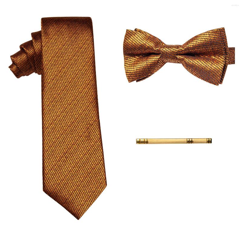 Bow Ties Arrival Men's Formal Tie 3pc Set Classic Vintage Luxury Silk Woven Gold Brown Necktie And Clip For Suit Vest
Bow Ties Arrival Men's Formal Tie 3pc Set Classic Vintage Luxury Silk Woven Gold Brown Necktie And Clip For Suit Vest