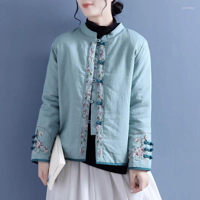 Women's Trench Coats Winter Jacket Women Cotton Clothing Women's Retro And Linen Embroidered Disc Buckle Stand Collar Chinese Thermal, Pink
Women's Trench Coats Winter Jacket Women Cotton Clothing Women's Retro And Linen Embroidered Disc Buckle Stand Collar Chinese Thermal, Pink