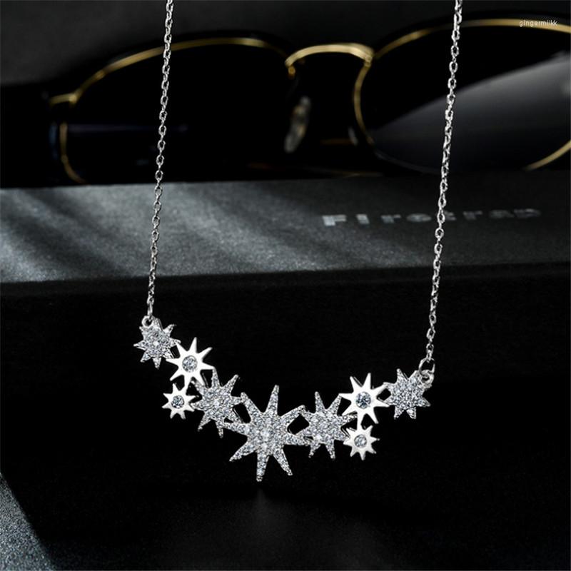 Choker Drop Bijoux Femme Charm Chain Necklaces 9 Star Pendants&Necklaces Snowflake Jewelry Collar Colar De Plata
Choker Drop Bijoux Femme Charm Chain Necklaces 9 Star Pendants&Necklaces Snowflake Jewelry Collar Colar De Plata