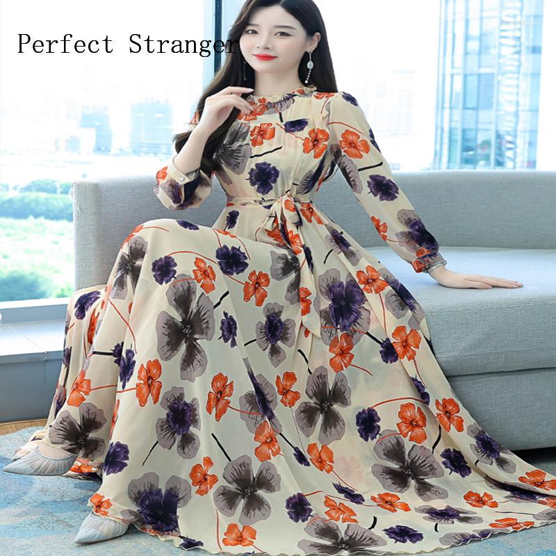Casual Dresses 2022 Spring Arrival Elegant Stand Collar Flower Printed Long Sleeve Women Chiffon Dress High Quality, Orange
Casual Dresses 2022 Spring Arrival Elegant Stand Collar Flower Printed Long Sleeve Women Chiffon Dress High Quality, Orange