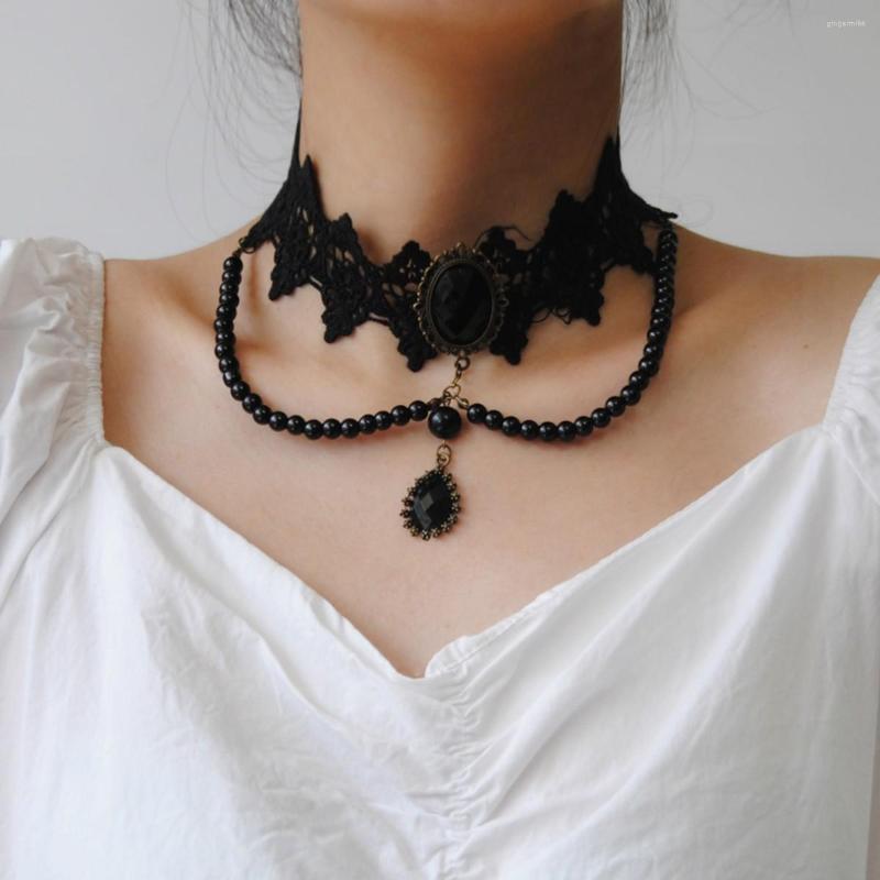 Choker Harajuku Cosplay Fashion Halloween Costume Black Necklace Gothic Steampunk Chocolate Women's Sexy Lace Collar
Choker Harajuku Cosplay Fashion Halloween Costume Black Necklace Gothic Steampunk Chocolate Women's Sexy Lace Collar