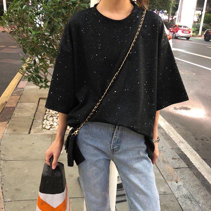 Women's T Shirts Vintage Sequin O Neck Short Sleeve Woman Cotton T-shirt Fashion Casual Loose Girls Summer Tees Pullovers, Beige
Women's T Shirts Vintage Sequin O Neck Short Sleeve Woman Cotton T-shirt Fashion Casual Loose Girls Summer Tees Pullovers, Beige