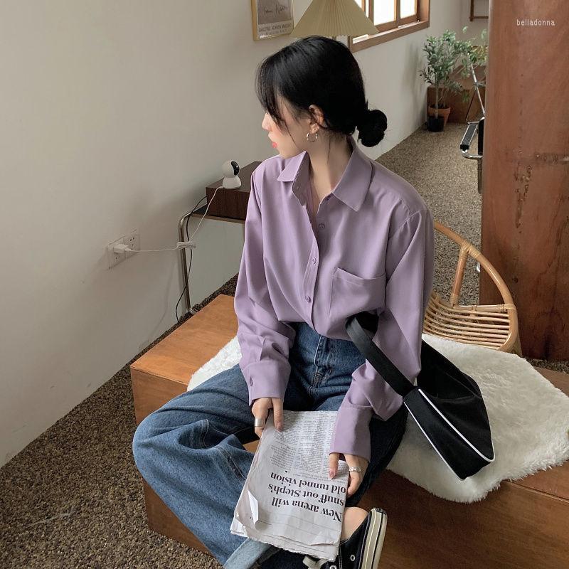 Women's Blouses 2022 Women Shirts And Feminine Blouse Top Long Sleeve Casual Turn-down Collar OL Style Loose K49, Purple
Women's Blouses 2022 Women Shirts And Feminine Blouse Top Long Sleeve Casual Turn-down Collar OL Style Loose K49, Purple
