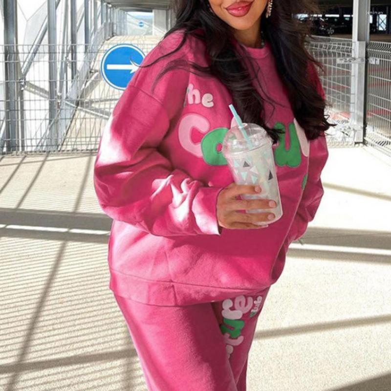 Women' Two Piece Pants Sports Trendy Elastic Waist Ankle Length Sweatshirt Trousers Set Pockets Lady Winter Tracksuit Letter Print Women, Pink
Women' Two Piece Pants Sports Trendy Elastic Waist Ankle Length Sweatshirt Trousers Set Pockets Lady Winter Tracksuit Letter Print Women, Pink