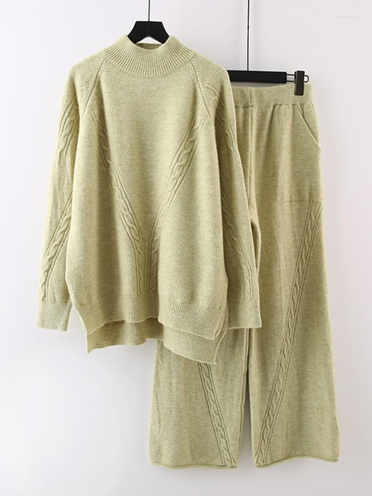 Women's Two Piece Pants Winter Style Alpaca Suit Women's Loose Stand Collar Sweater Wide Leg Knitting Two-piece Set, Blue
Women's Two Piece Pants Winter Style Alpaca Suit Women's Loose Stand Collar Sweater Wide Leg Knitting Two-piece Set, Blue