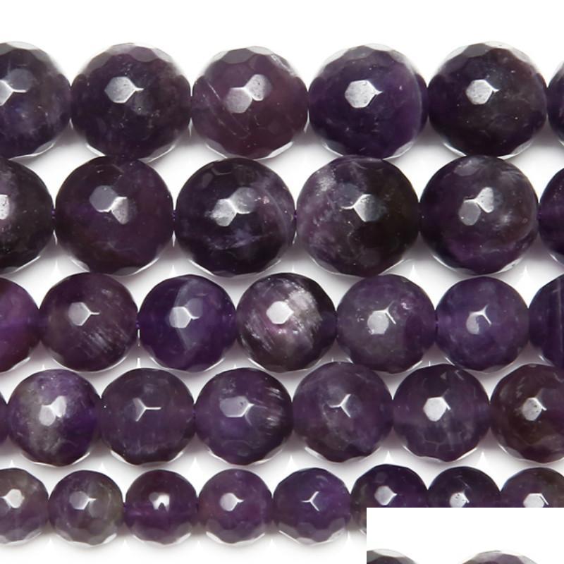Stone 8Mm Natural Stone Faceted Purple Amethysts Quartz Loose Beads 15 Strand 4 6 8 10 Mm For Jewelry Making Drop Delivery 2022 Dh7Xe
Stone 8Mm Natural Stone Faceted Purple Amethysts Quartz Loose Beads 15 Strand 4 6 8 10 Mm For Jewelry Making Drop Delivery 2022 Dh7Xe