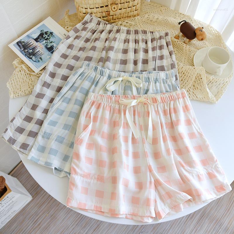 Women's Sleepwear Summer Couple Shorts Viscose Fiber Women's Simple Plaid Men's Loose Five-Point Pajama Pants Bottoms Cute Home, Woman 02
Women's Sleepwear Summer Couple Shorts Viscose Fiber Women's Simple Plaid Men's Loose Five-Point Pajama Pants Bottoms Cute Home, Woman 02