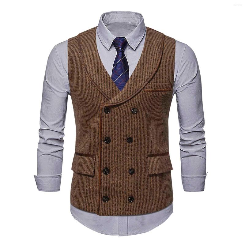 Men's Vests Men's Suit Vest Coffee Houndstooth Lapel Collar Double Breasted Jacket Casual Slim Fit Gilet Homme For Wedding 2022, Dark grey
Men's Vests Men's Suit Vest Coffee Houndstooth Lapel Collar Double Breasted Jacket Casual Slim Fit Gilet Homme For Wedding 2022, Dark grey