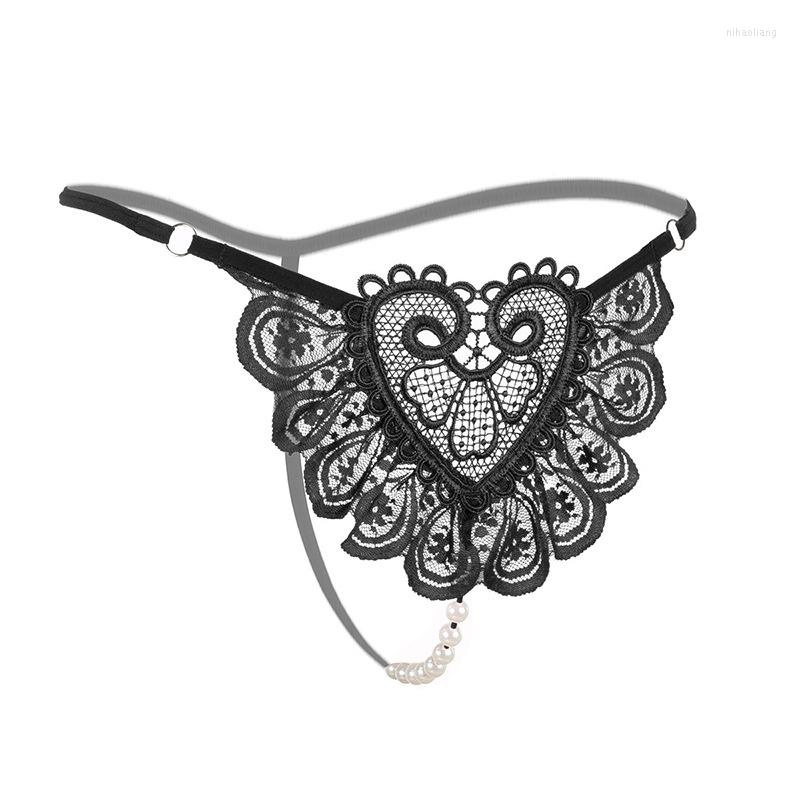 Women's Panties Lace Embroidery Women's Sexy Underwear Low Waist Ultra Thin Breathable Pearl Massage Thong Elastic T Pants, Black
Women's Panties Lace Embroidery Women's Sexy Underwear Low Waist Ultra Thin Breathable Pearl Massage Thong Elastic T Pants, Black