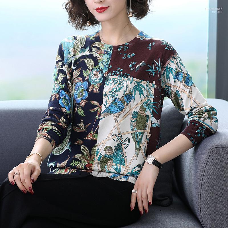 Women's Sweaters Women's High Quality Digital Printing Sweater Women Spring Thin Knit Blouses Elegant Floral Printed Lady Tops Long, Yellow
Women's Sweaters Women's High Quality Digital Printing Sweater Women Spring Thin Knit Blouses Elegant Floral Printed Lady Tops Long, Yellow