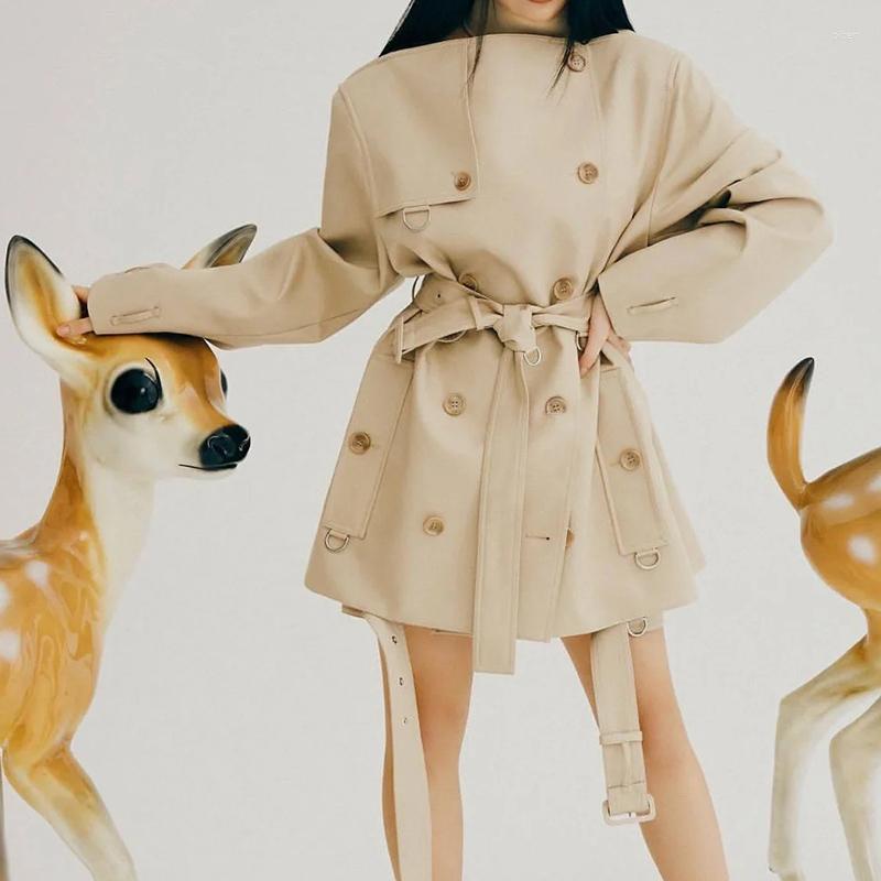 Women' Trench Coats 2022 Autumn Winter Runway Windbreaker Women Luxury Long Sleeve Double Breasted Belt Waist Hugging Coat Casual Vintage, Khaki
Women' Trench Coats 2022 Autumn Winter Runway Windbreaker Women Luxury Long Sleeve Double Breasted Belt Waist Hugging Coat Casual Vintage, Khaki