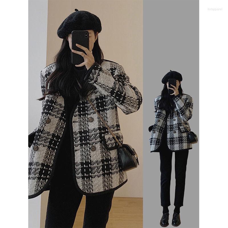 Women's Suits Women's Casual Short Tweed Plaid Suit Coat Korean Elegant Spring Autumn Vintage Thin Long Sleeve Blazer Jacket Female, Black
Women's Suits Women's Casual Short Tweed Plaid Suit Coat Korean Elegant Spring Autumn Vintage Thin Long Sleeve Blazer Jacket Female, Black