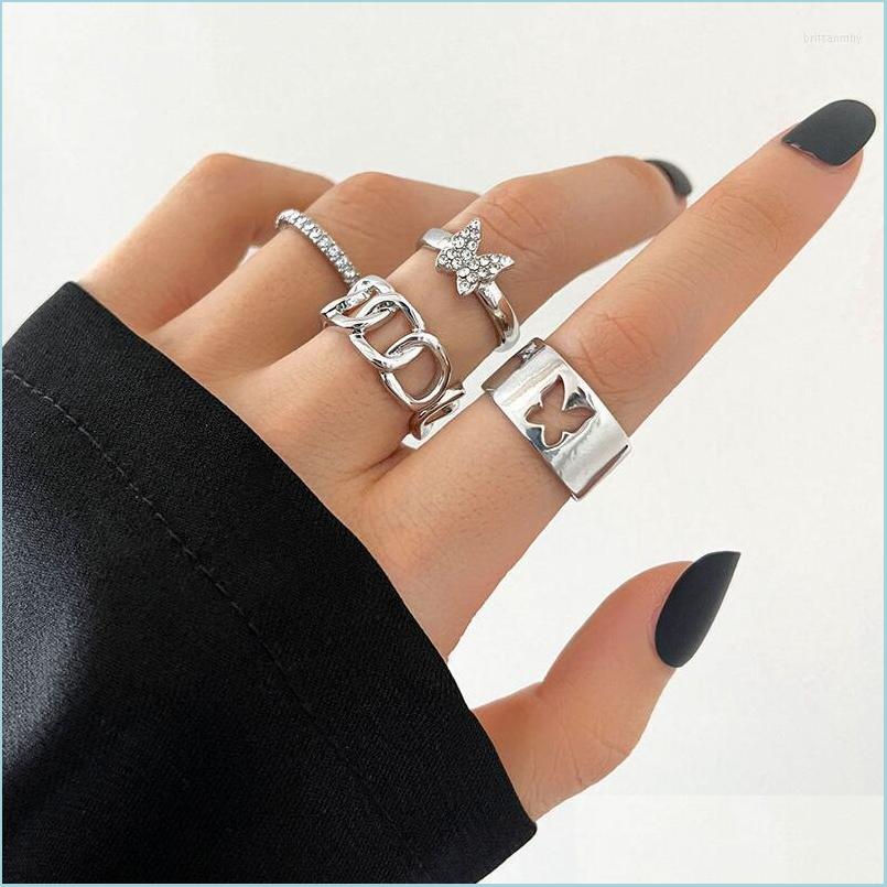 Cluster Rings Cluster Rings Punk Butterfly Hollow Ring Set Metal Gold Color Hip For Women Vintage Geometric Chunky Chain Knuckle Joi Dhebl
Cluster Rings Cluster Rings Punk Butterfly Hollow Ring Set Metal Gold Color Hip For Women Vintage Geometric Chunky Chain Knuckle Joi Dhebl