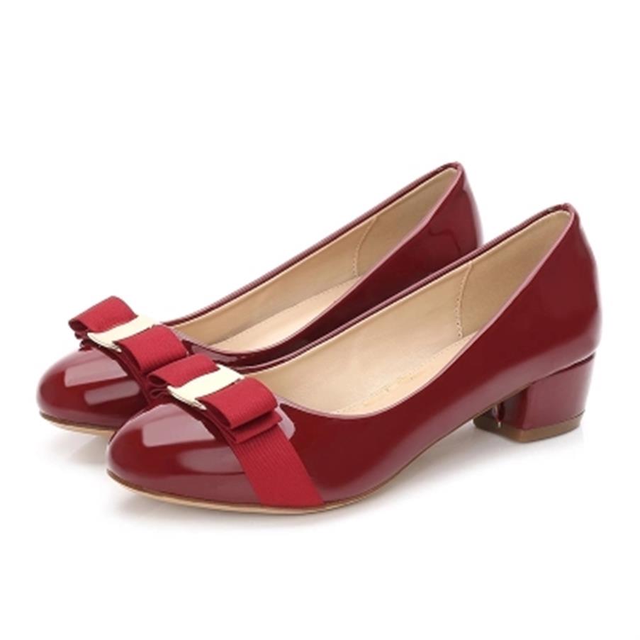 SpringAutumn Fashion Bowknot Female Shoes Sheepskin pumps Low Heels Leather Shoes Thick Heel Round Toe Pumps Size 35-41327Y, Burgundy
SpringAutumn Fashion Bowknot Female Shoes Sheepskin pumps Low Heels Leather Shoes Thick Heel Round Toe Pumps Size 35-41327Y, Burgundy