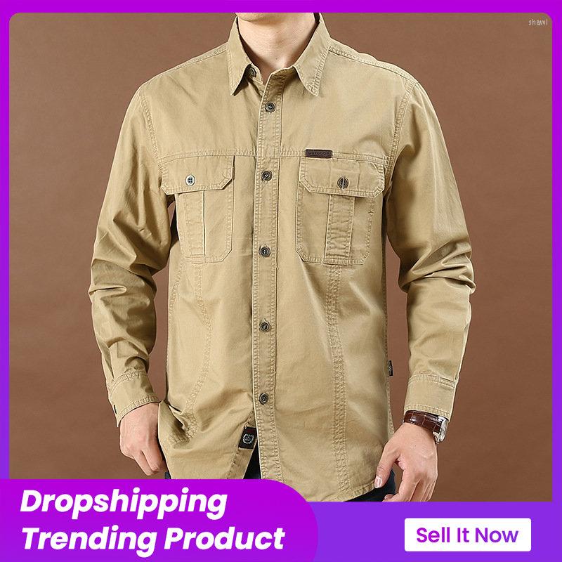 Sandals Men's Casual Loose Big Pocket Military Shirts Solid Fashion Social Business Shirt Men Spring Autumn Long Sleeve, Black
Sandals Men's Casual Loose Big Pocket Military Shirts Solid Fashion Social Business Shirt Men Spring Autumn Long Sleeve, Black