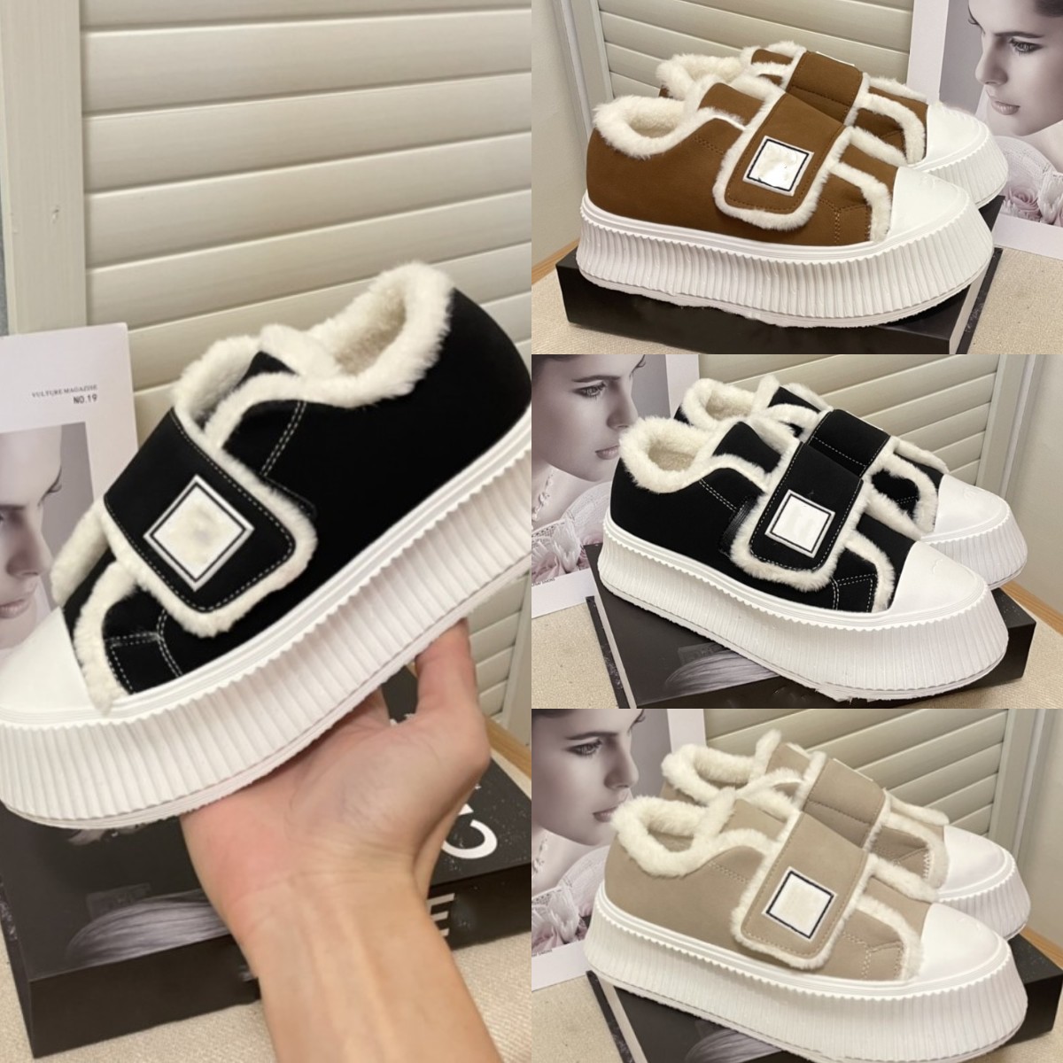 CHA and EL Suede Velvet Platform Creepers Sneaker Brand NEW Women Shoes Sz 35-40 Casual Loafers Shearling Wool Fur Lined Warm Winter Shoes Sneakers Low Strap Loafers, Lhchan2
CHA and EL Suede Velvet Platform Creepers Sneaker Brand NEW Women Shoes Sz 35-40 Casual Loafers Shearling Wool Fur Lined Warm Winter Shoes Sneakers Low Strap Loafers, Lhchan2